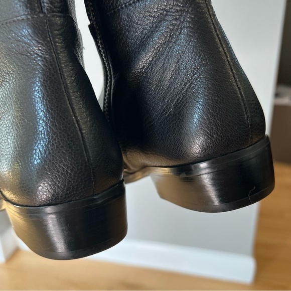Michael Michael Kors black pebbled leather over the knee knee high boots 5.5 - Picture 9 of 16